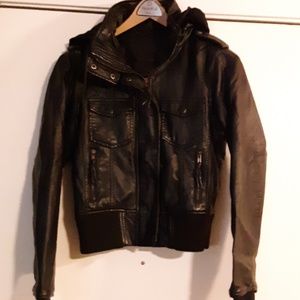 ⚡FAUX LEATHER BOMBER JACKET⚡